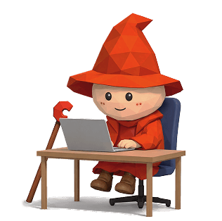 Wizard sitting